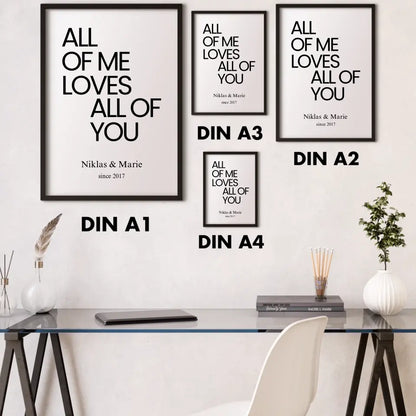 "ALL OF ME" - Personalisiert