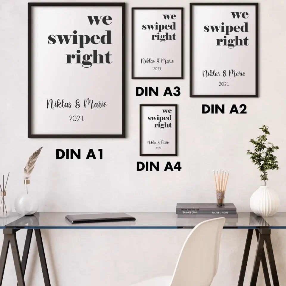 "we swiped right" - Personalisiert