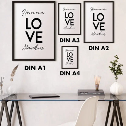 "LOVE" - Personalisiert