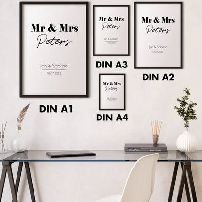 "Mr. & Mrs." - Personalisiert