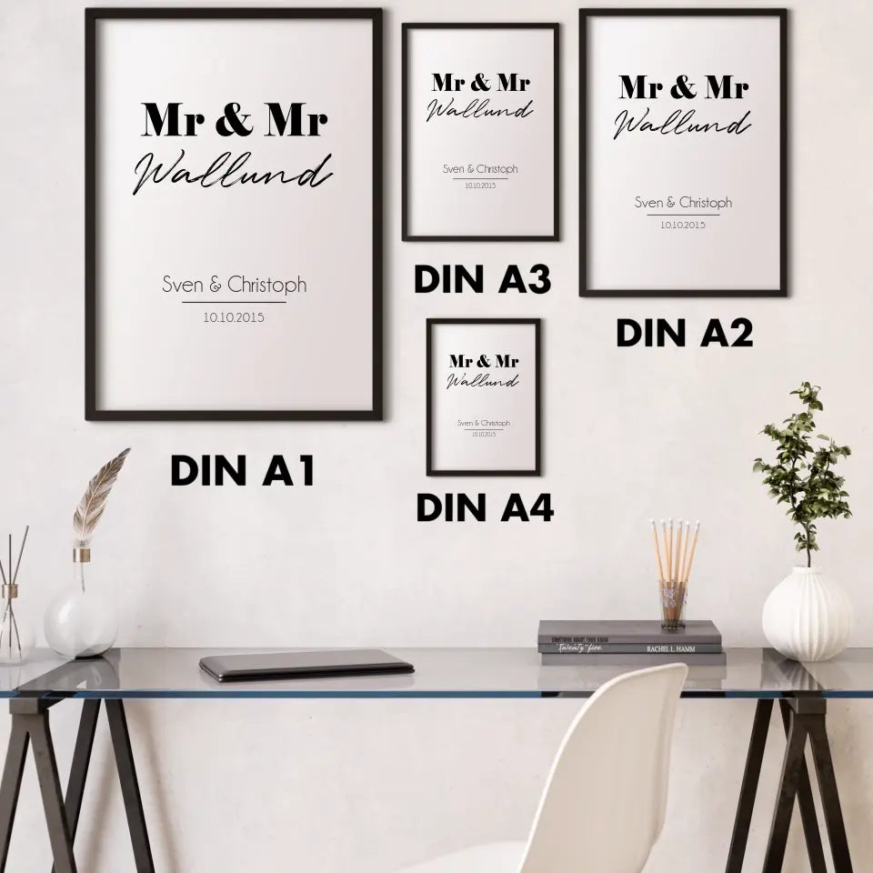 "Mr. & Mr." - Personalisiert
