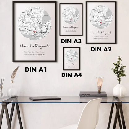 "Lieblingsort" Karte - Personalisiert