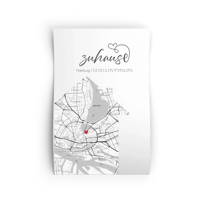 "Zuhause" als Karte - Personalisiert