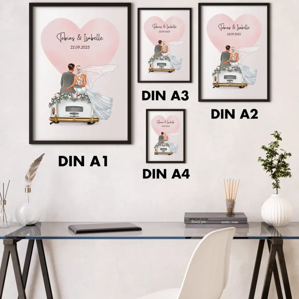 "Married" - Hochzeitsgeschenk Personalisiert