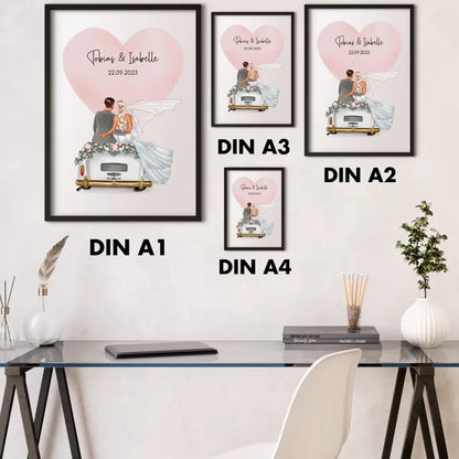 "Married" - Hochzeitsgeschenk Personalisiert