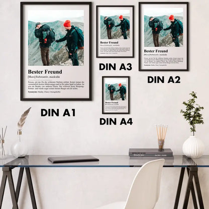 Bester Freund Definition - Personalisiert mit Foto