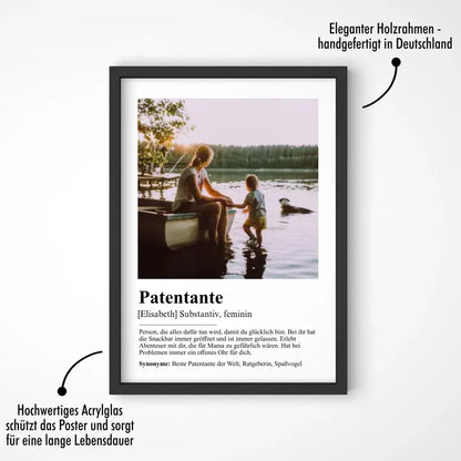 Patentante Definition - Personalisiert mit Foto