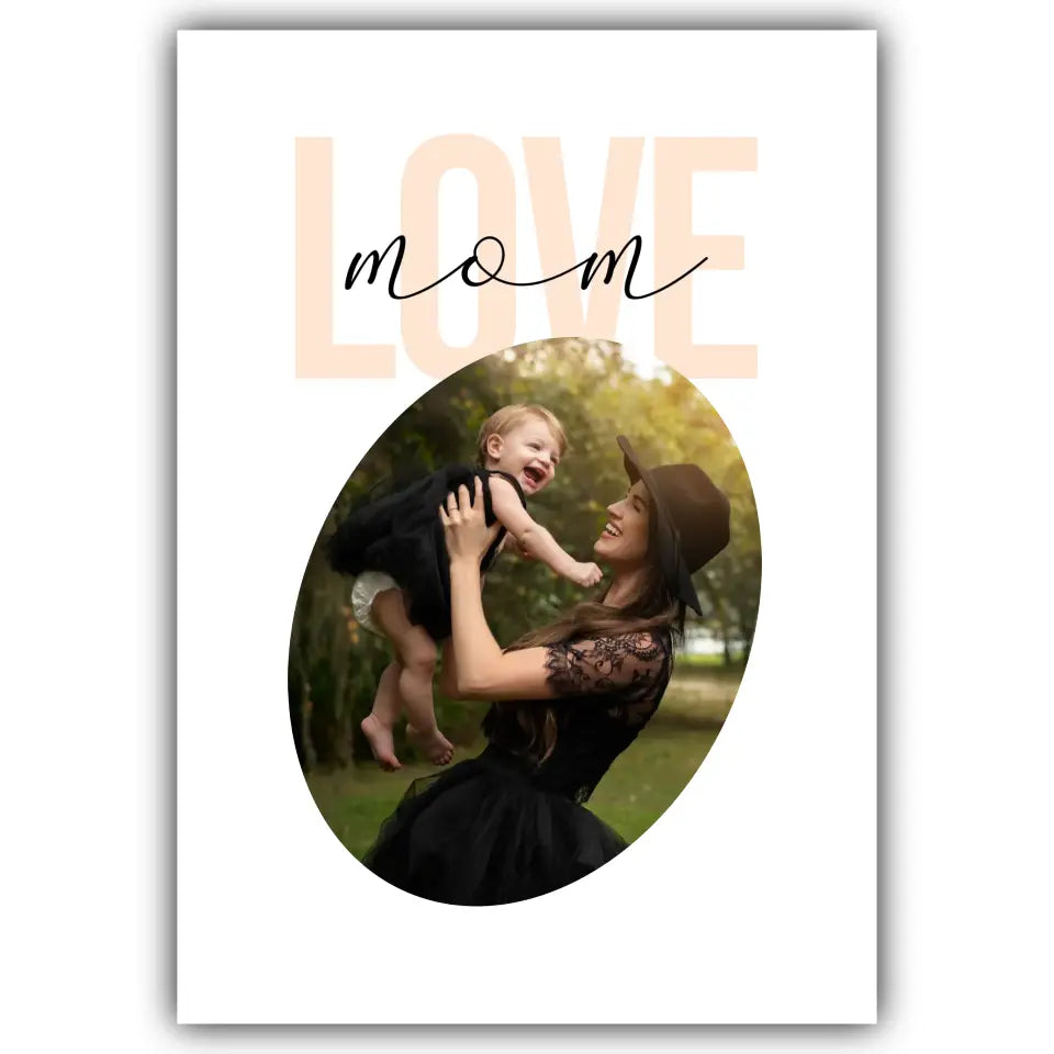 LOVE mom/dad/you - Personalisiert mit Foto