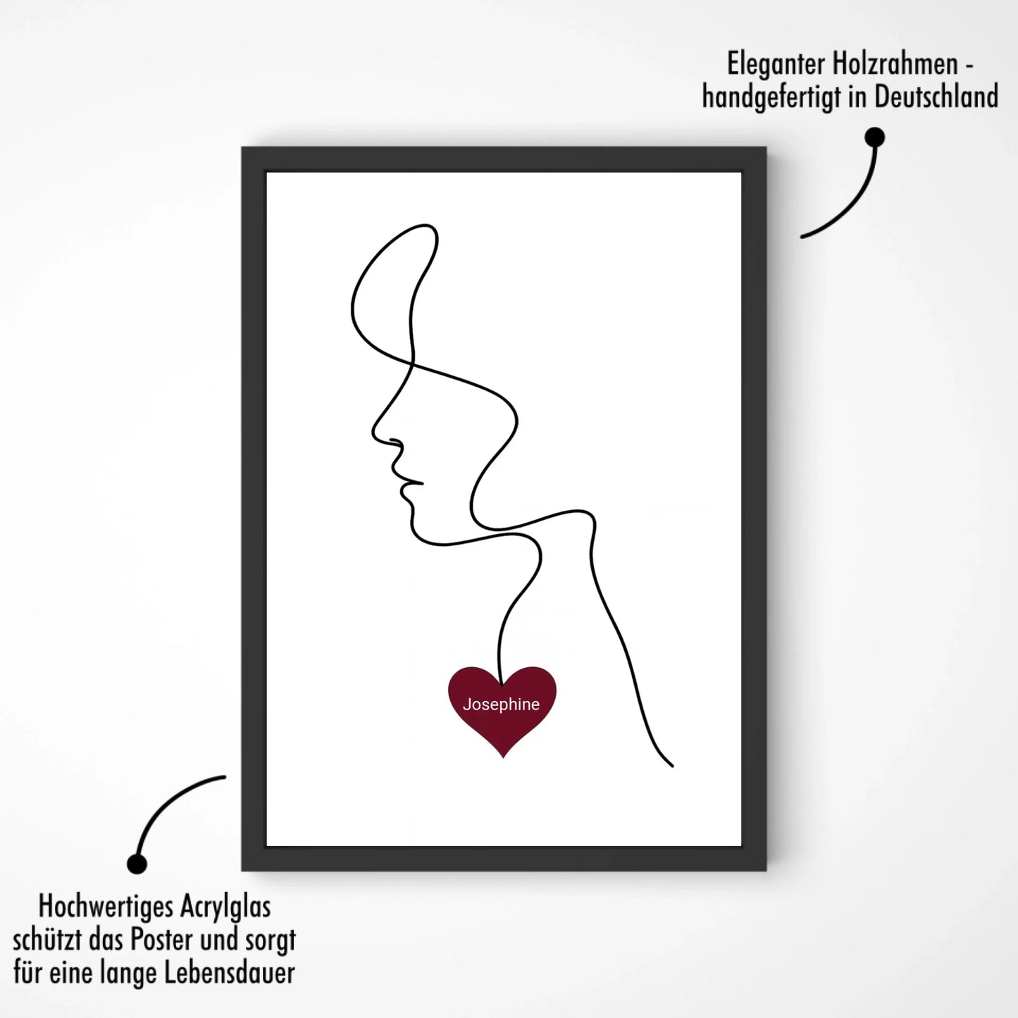 Fineline Frau mit Herz (Valentine 2026)