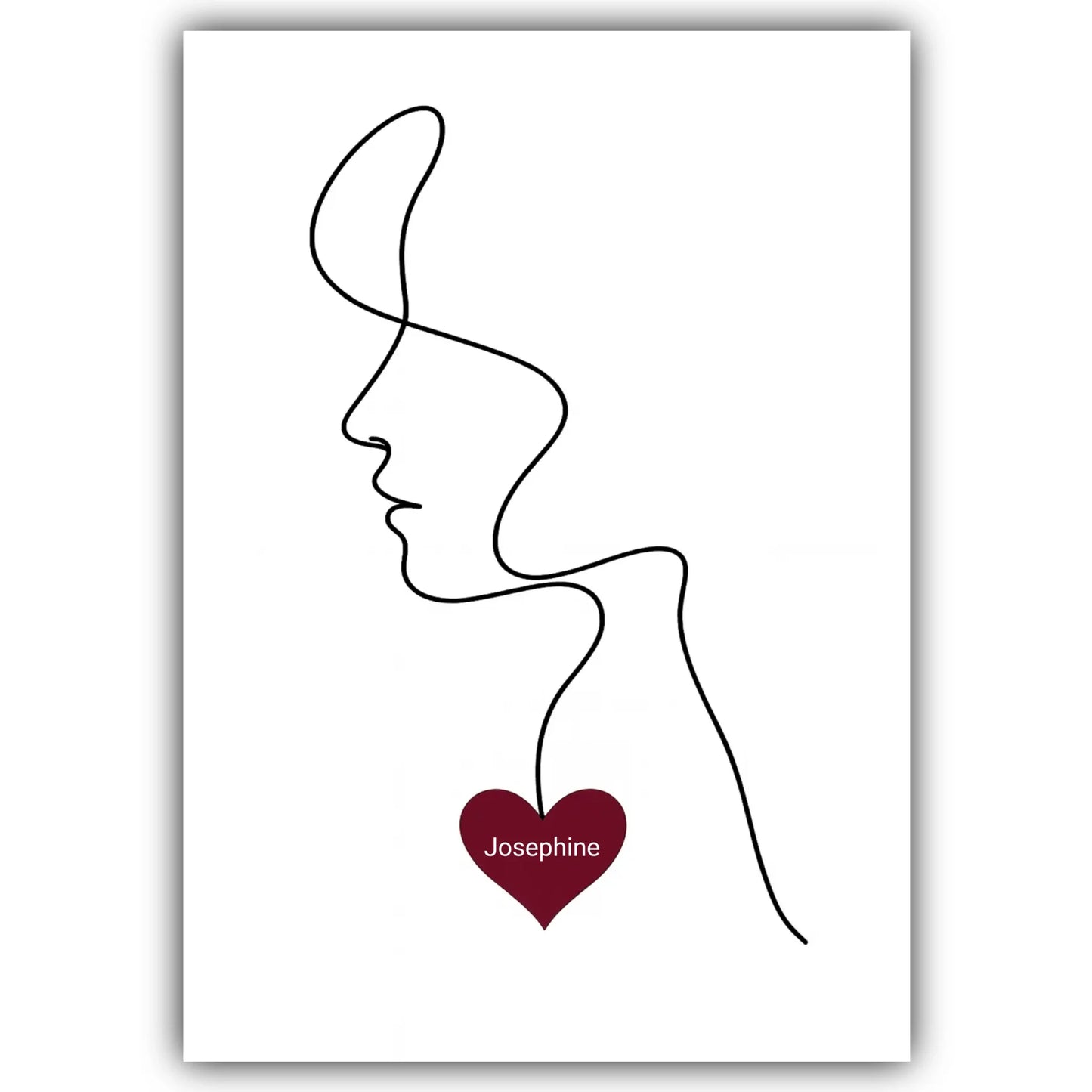 Fineline Frau mit Herz (Valentine 2026)