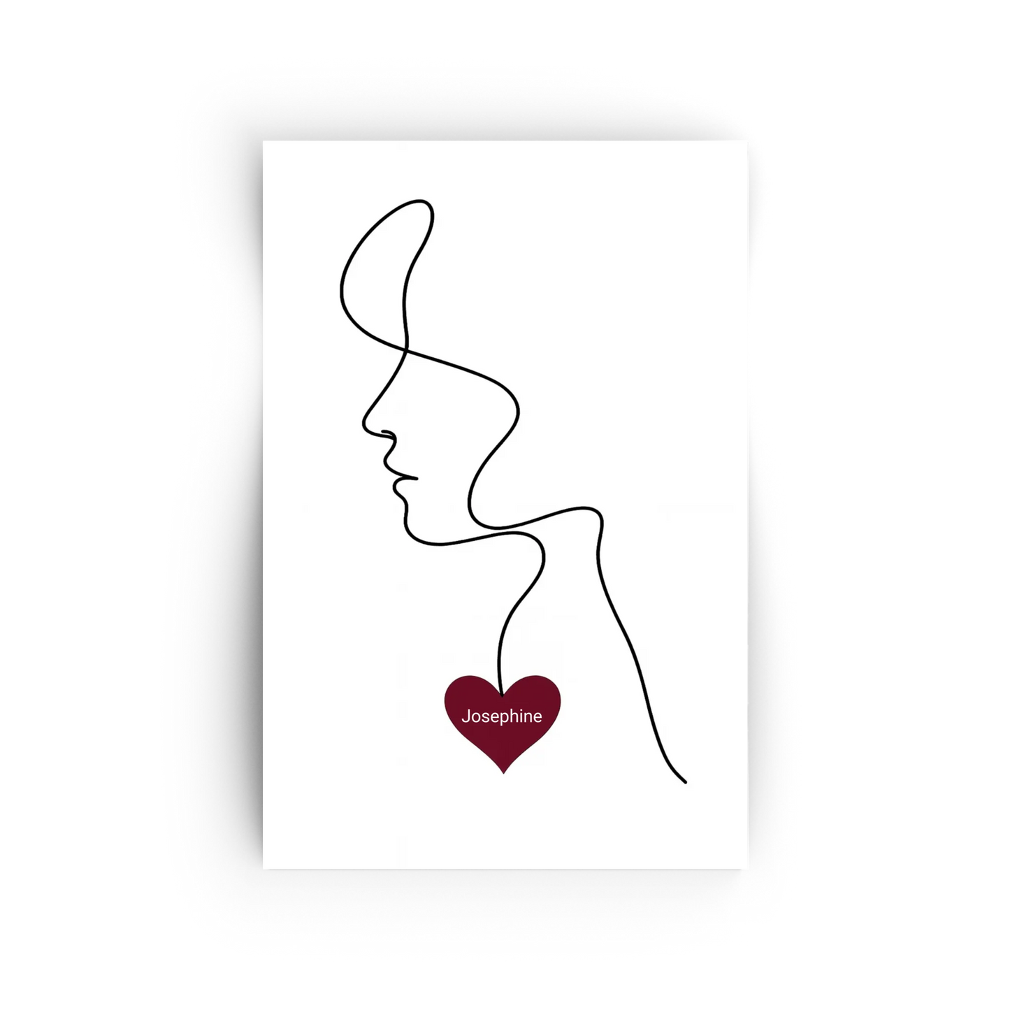 Fineline Frau mit Herz (Valentine 2026)