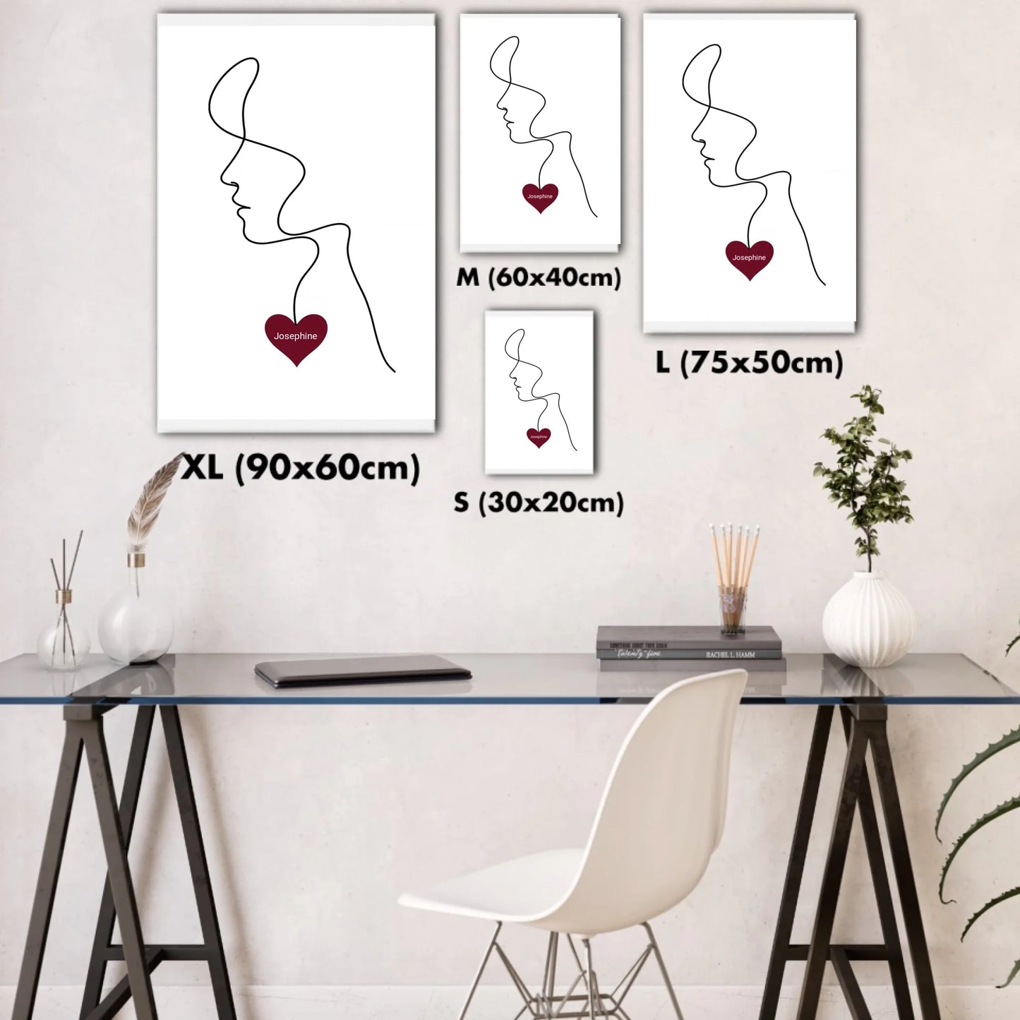 Fineline Frau mit Herz (Valentine 2026)