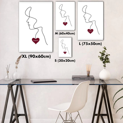 Fineline Frau mit Herz (Valentine 2026)